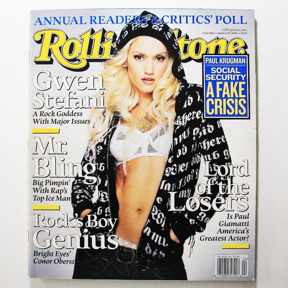 Rolling Stone Magazine, Gwen Stefani Cover, January 27 2005, Issue 966